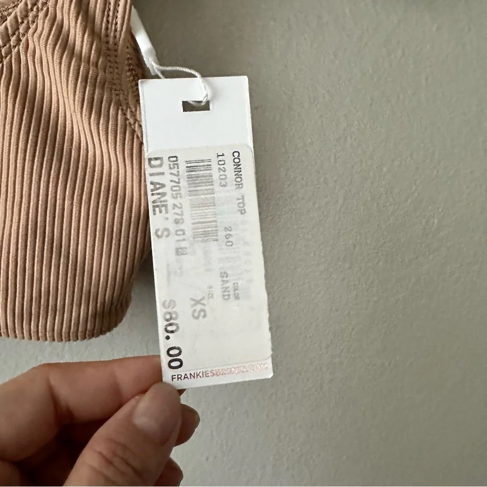 NWT Frankie’s Bikini Connor Sand Top